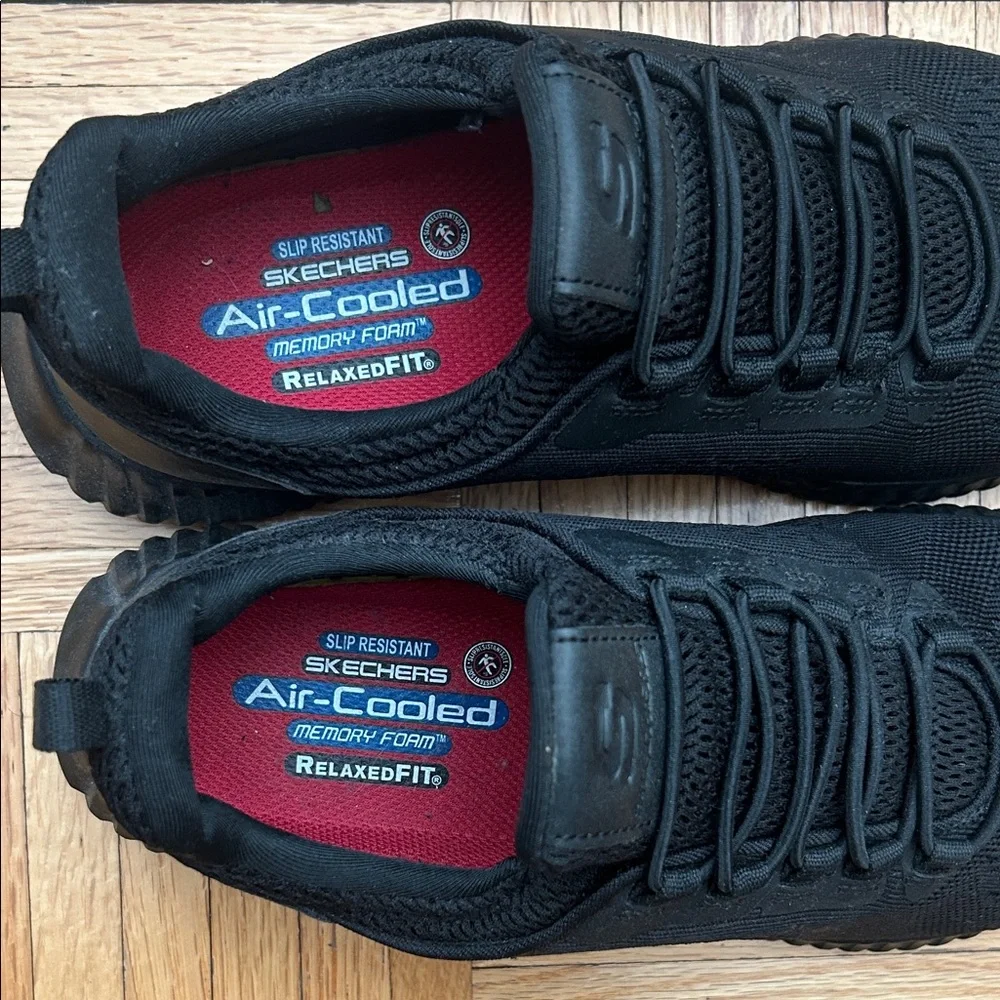 MEN'S SKECHERS WORK 77188 CESSNOCK SLIP-RESISTANT SHOES - Picture 4 of 6